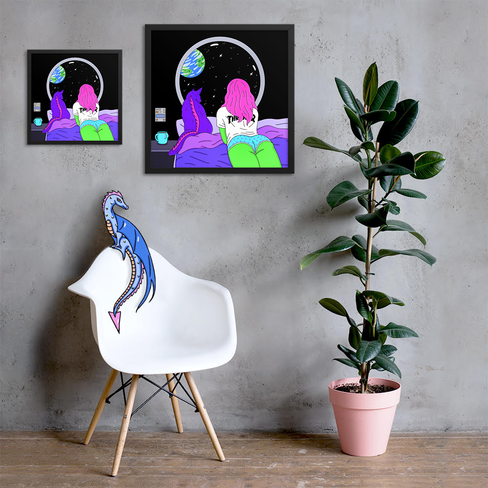 Alien Girl Print - Canvas, Framed, and Rolled — Robin Eisenberg